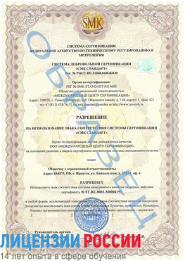 Образец разрешение Качканар Сертификат ISO 50001